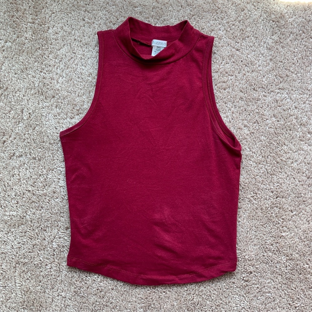 womens high neck crop top
